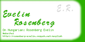 evelin rosenberg business card